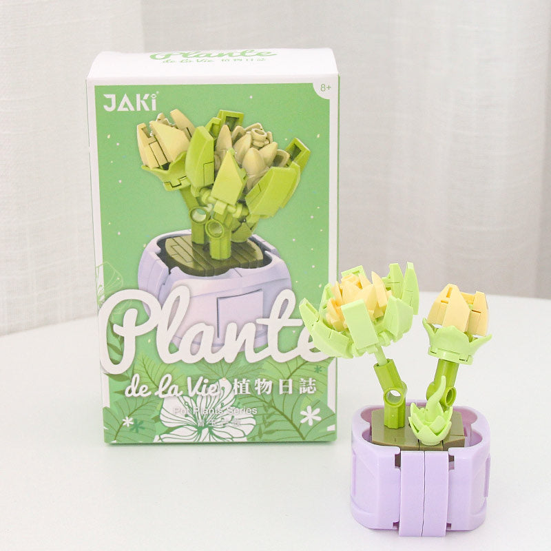 Non-watering Building Blocks Succulent Pot Cute Flowers